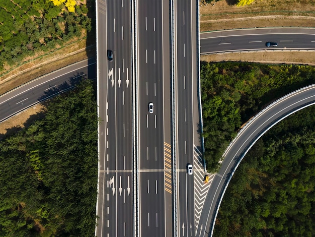 Fotografía aérea del puente de la bahía de Qingdao Jiaozhou