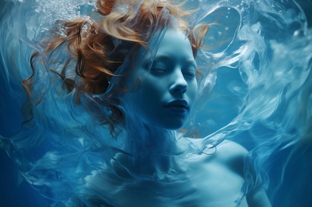 Foto fotografía del agua de la admiración azul