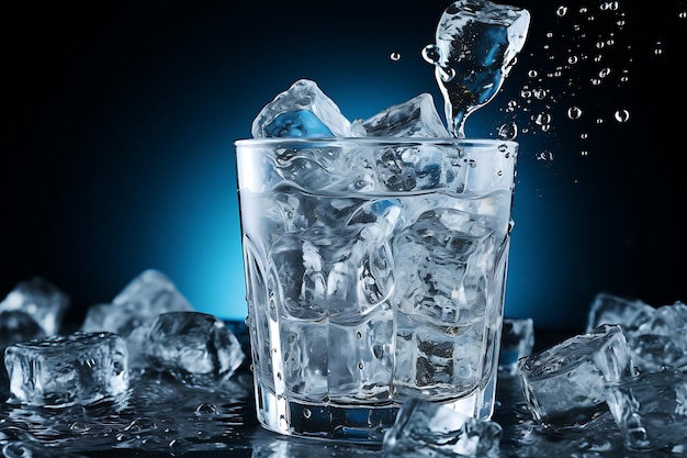 Fotografía de agua fría como el hielo