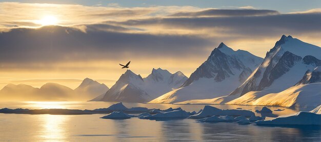 fotografía de águila paisaje