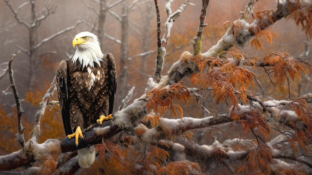 Foto fotografía de un águila