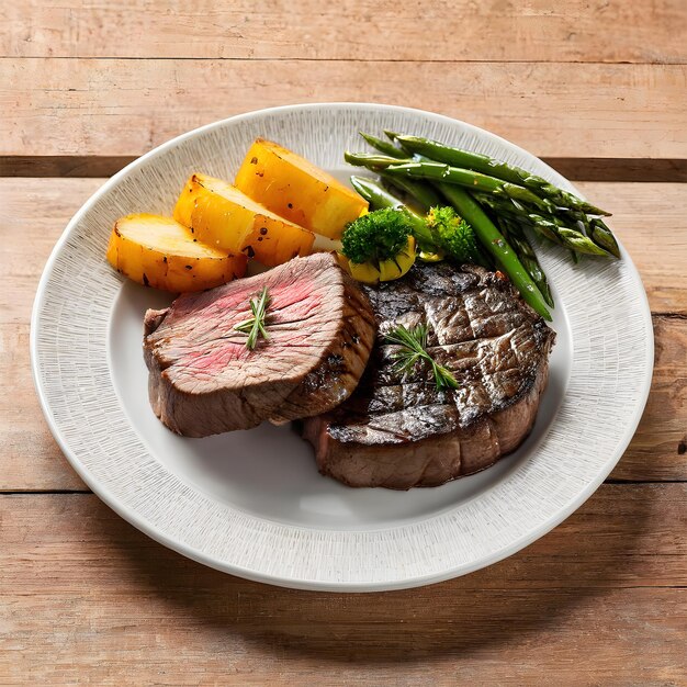 fotografía de alimentos de carne asada