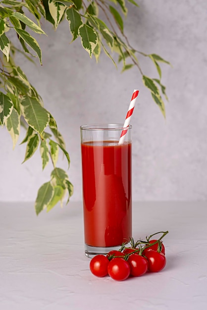 Fotografía de alimentos de jugo de tomate