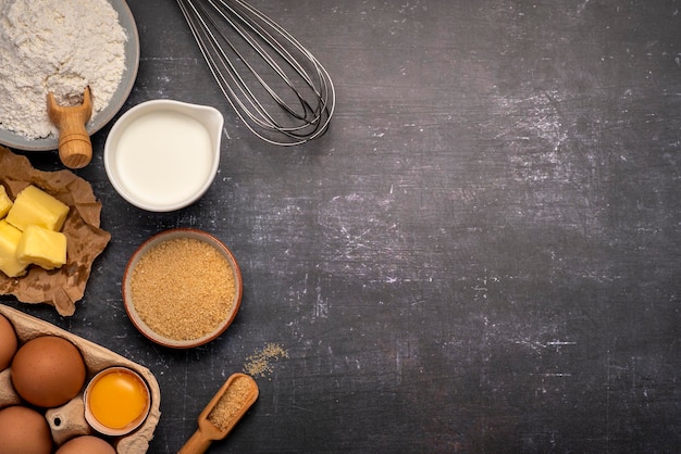 Fotografía de alimentos de materias primas.