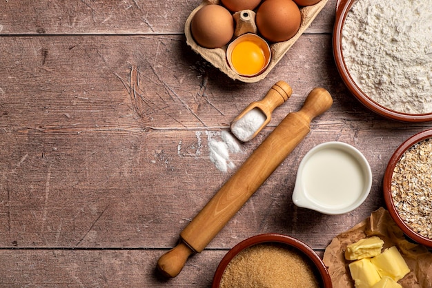 Fotografía de alimentos de materias primas.