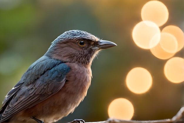 Fotografía de alta calidad de un bokeh detallado de un pájaro.