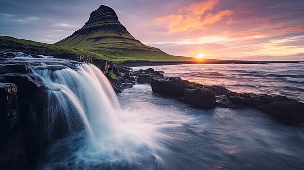 Foto fotografía en alta definición con un hermoso paisaje