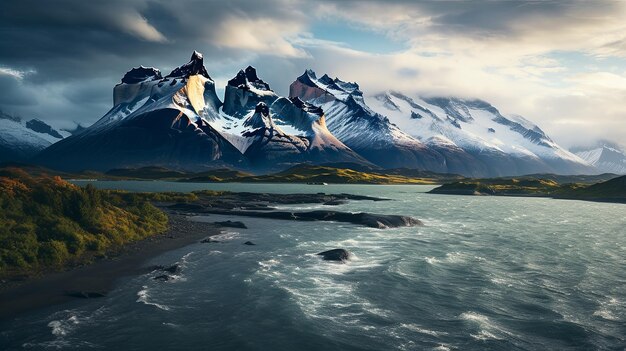 Foto fotografía en alta definición con un hermoso paisaje