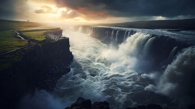 Foto fotografía en alta definición con un hermoso paisaje