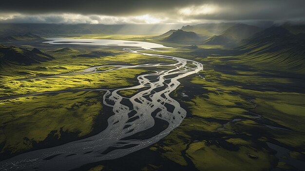 Foto fotografía en alta definición con un hermoso paisaje