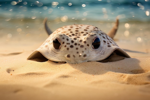 Fotografía de animales marinos en la arena