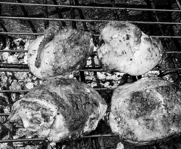 Fotografia ao tema bela carne de frango grelhada