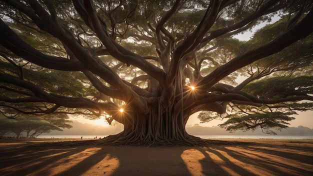 Fotografía de árboles de banano