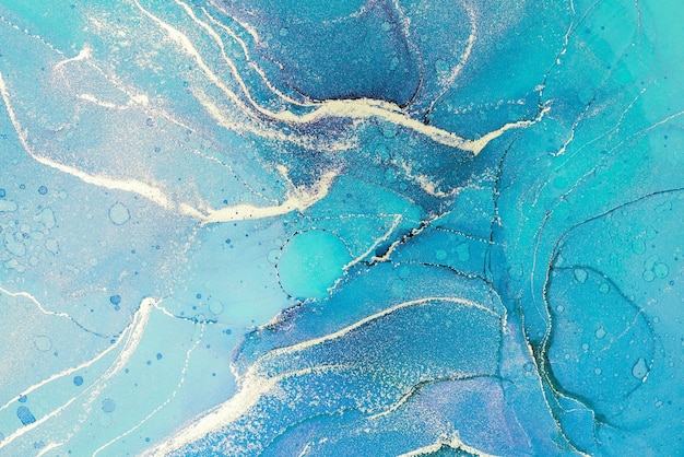 Fotografía de arte original de arte abstracto con tinta de mármol. Fotografía de alta resolución de una pintura original ejemplar. La pintura abstracta fue pintada sobre una textura de papel HQ para crear un patrón de veteado suave.