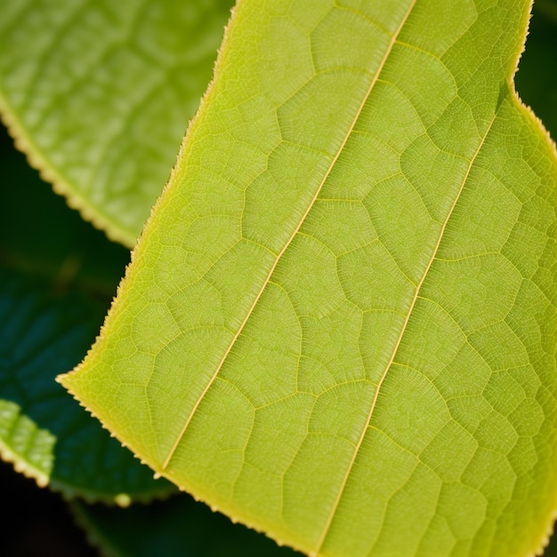 una fotografía artística de cerca de una sola hoja