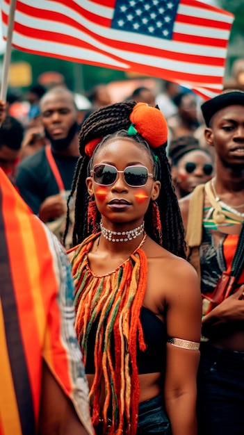 Una fotografía cautivadora que captura a las mujeres Black Independence Day