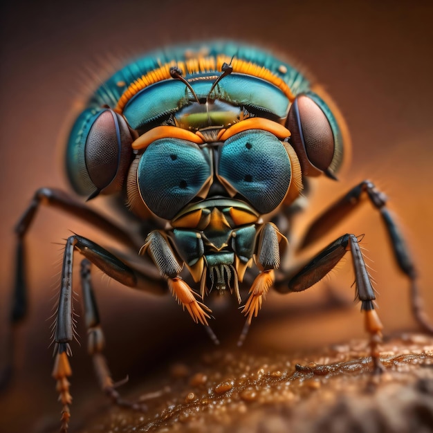 fotografía de cerca de insectos lindos y coloridos