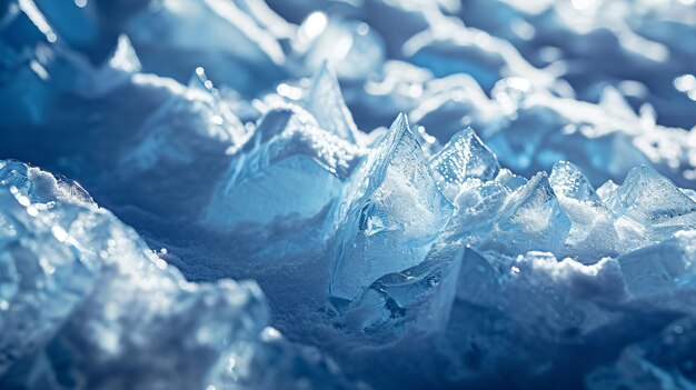 fotografía de cerca de la textura del hielo