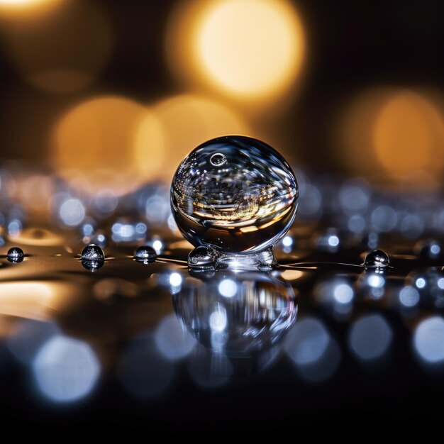 fotografía de cerca tomada de gotas de agua vista de cerca de calidad ultra hgih