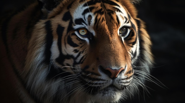 fotografía de cerca de la vida silvestre de los animales tigre