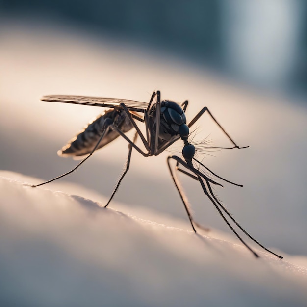 Fotografía cercana del mosquito.