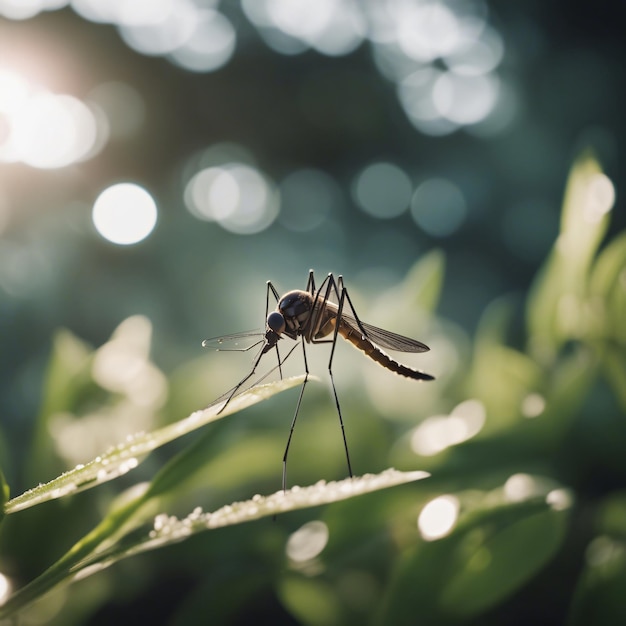 Fotografía cercana del mosquito.