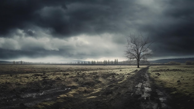 Fotografía de un cielo gris