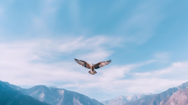 Una fotografía de un cielo con sol, nubes, pájaros y árboles.