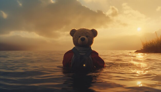 Foto fotografía cinematográfica de ted bear