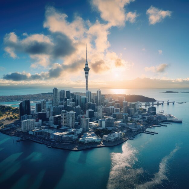 Foto fotografía de la ciudad de auckland