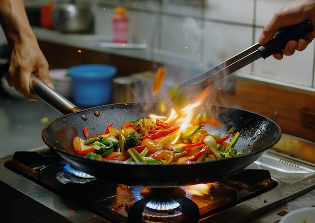 fotografía de un cocinero profesional