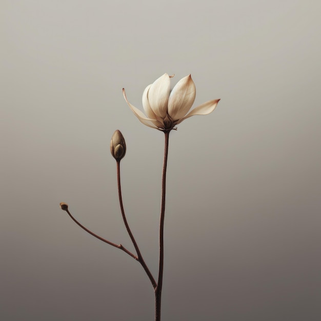 fotografía de color cálido de una planta seca