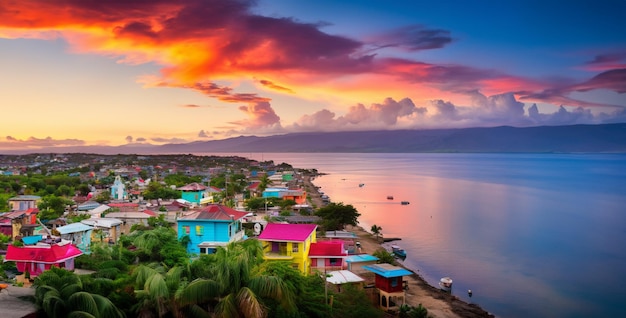 Fotografía colorida de Montego Bay en Jamaica fondo de pantalla HD