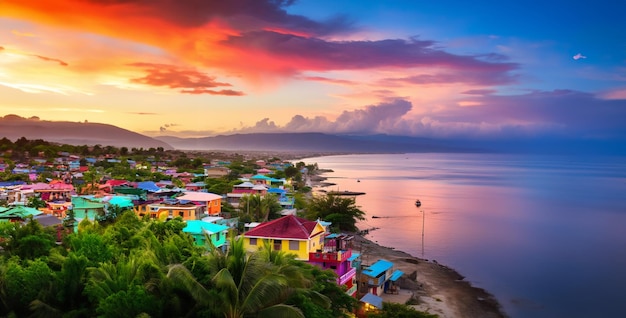 Fotografía colorida de Montego Bay en Jamaica fondo de pantalla HD