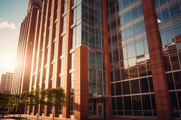 Fotografía comercial de edificios con luz natural.