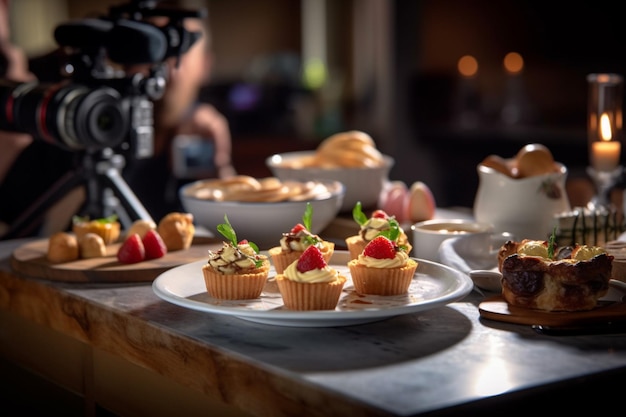 Fotografía comercial fotorrealista de alimentos profesionales.