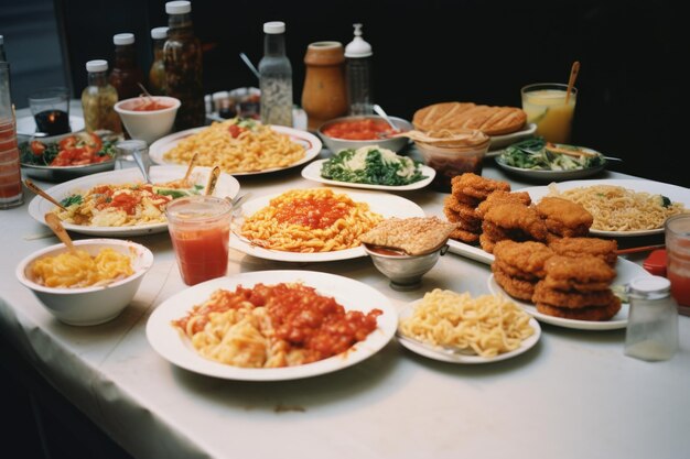 Fotografía de comida deliciosa y deliciosa