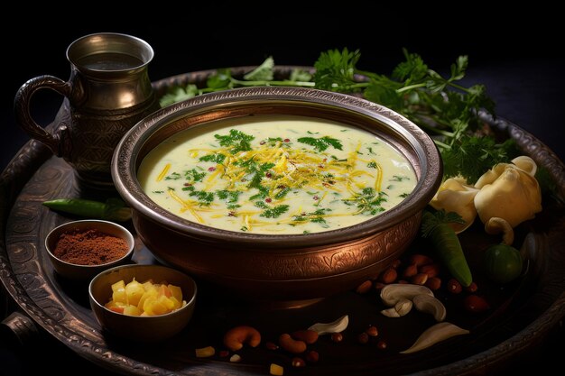 Fotografía de comida india gujarati kadhi