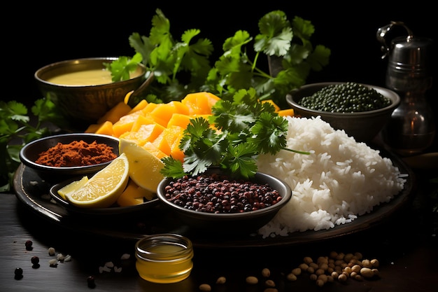 Fotografía de comida de ingredientes de comida brasileña