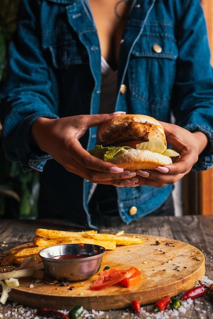 Foto fotografía de comida en un restaurante