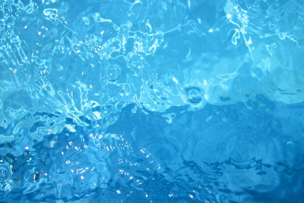 Foto fotografía completa del agua en la piscina