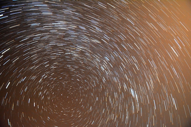 Foto fotografía completa de los árboles contra el cielo por la noche