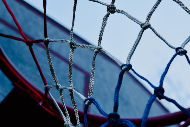 Fotografía completa del aro de baloncesto