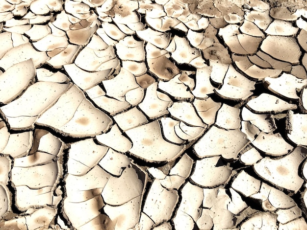 Fotografía completa del campo agrietado