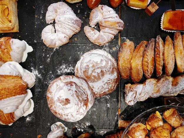 Fotografía completa de la comida para la venta