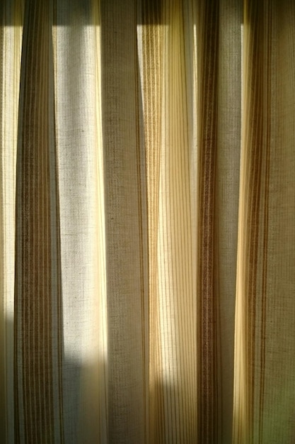 Foto fotografía completa de las cortinas en casa