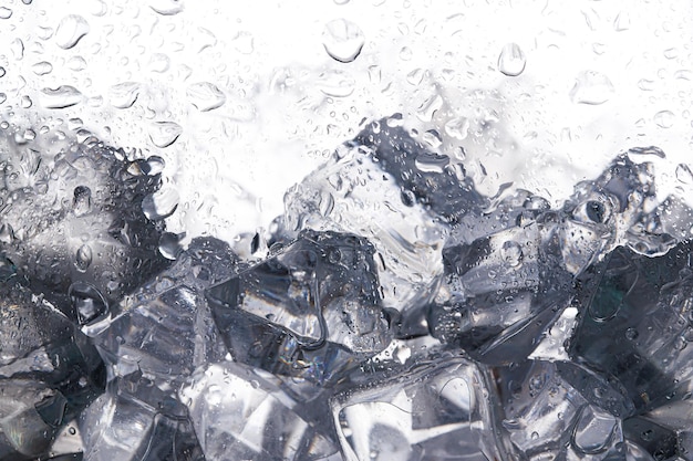 Fotografía completa de los cristales de hielo