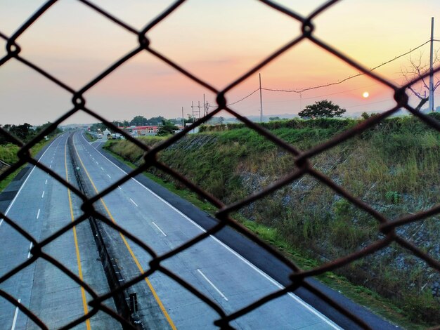 Foto fotografia completa da estrada de pedágio