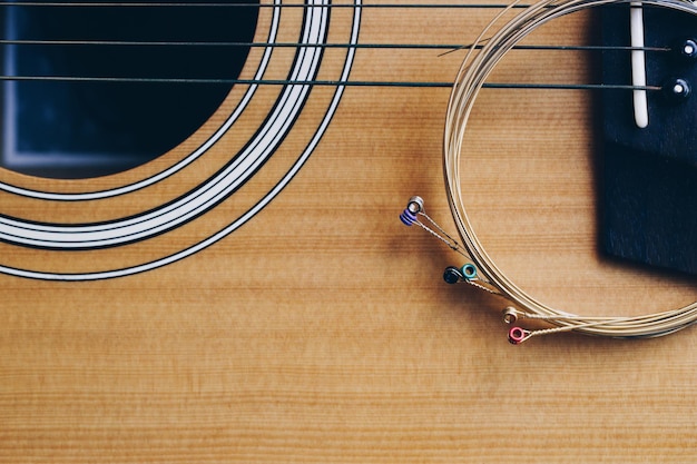 Fotografia completa da guitarra