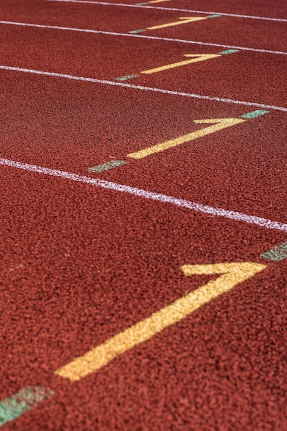 Fotografia completa da pista de corrida